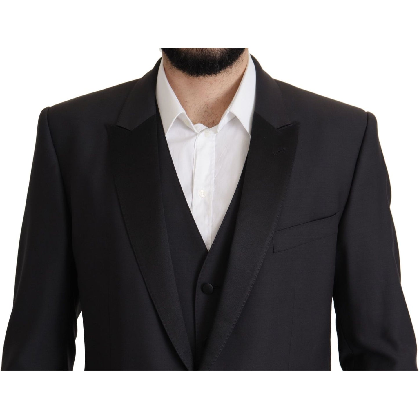 Dolce & Gabbana Dark Blue Single Breasted MARTINI Blazer