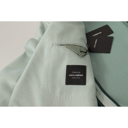 Dolce & Gabbana Green Cashmere Jacket Blazer Jacket