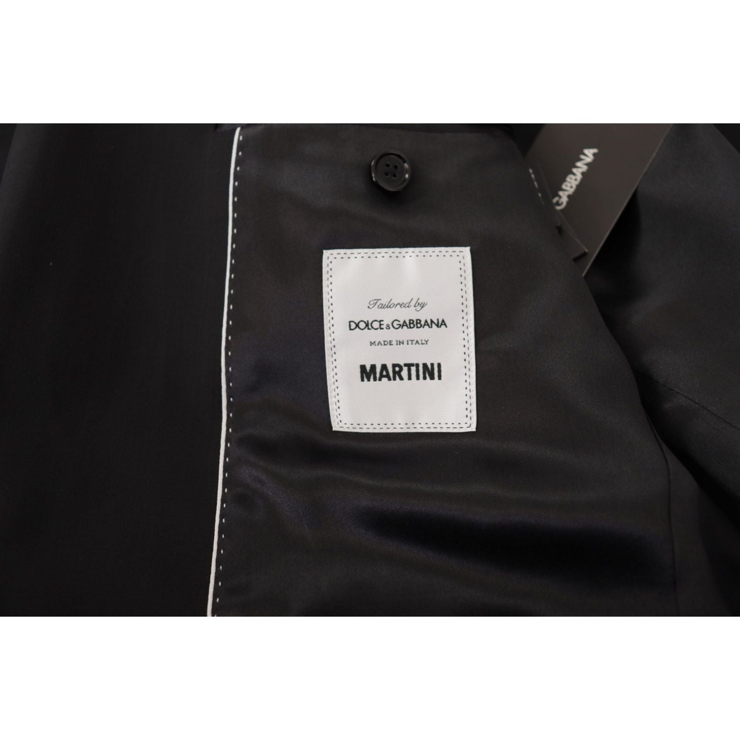 Dolce & Gabbana Black Single Breasted Jacket MARTINI Blazer