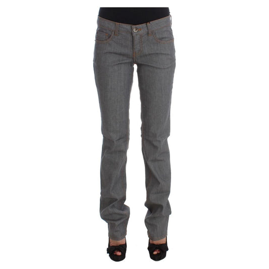 Costume National Elegant Gray Regular Fit Jeans Costume National Dark Slate Gray