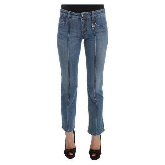 Costume National Chic Slim Fit Blue Jeans for the Modern Woman Jeans & Pants Costume National Dim Gray
