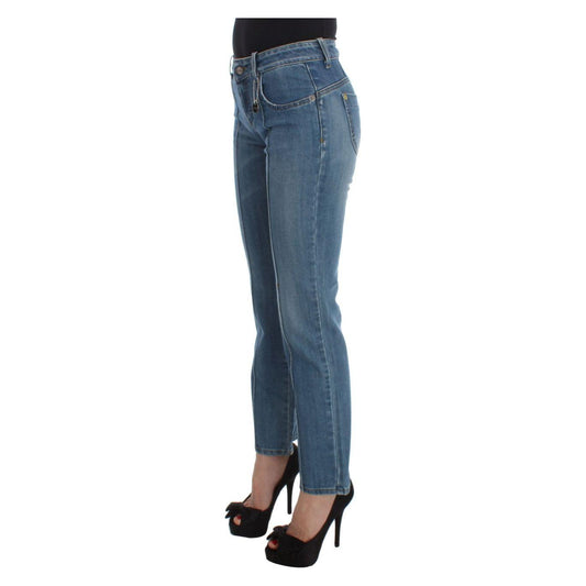 Costume National Chic Slim Fit Blue Jeans for the Modern Woman Jeans & Pants Costume National Dark Slate Gray