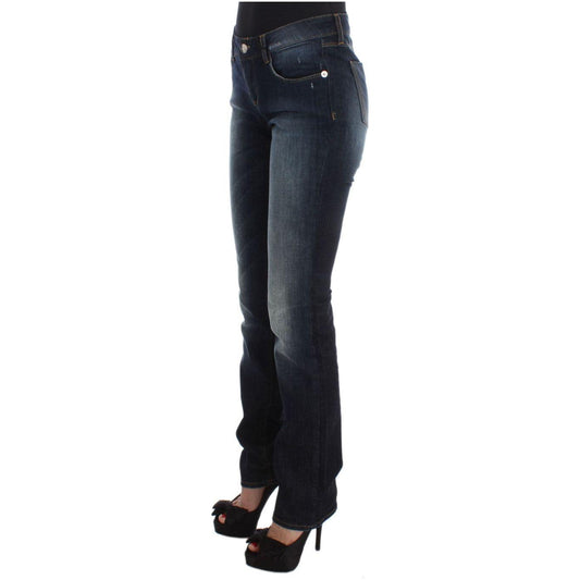 Costume National Sleek Slim Fit Blue Designer Jeans Jeans & Pants Costume National Dark Slate Gray