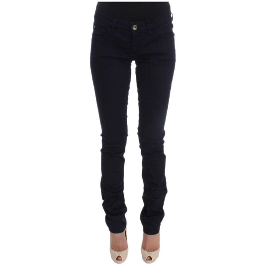 Costume National Chic Slim Fit Designer Denim Delight Jeans & Pants Costume National Black