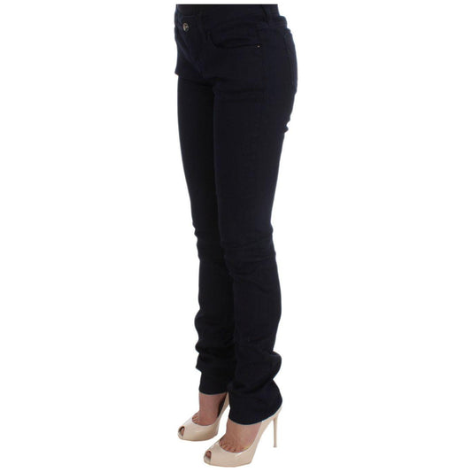 Costume National Chic Slim Fit Designer Denim Delight Jeans & Pants Costume National Black