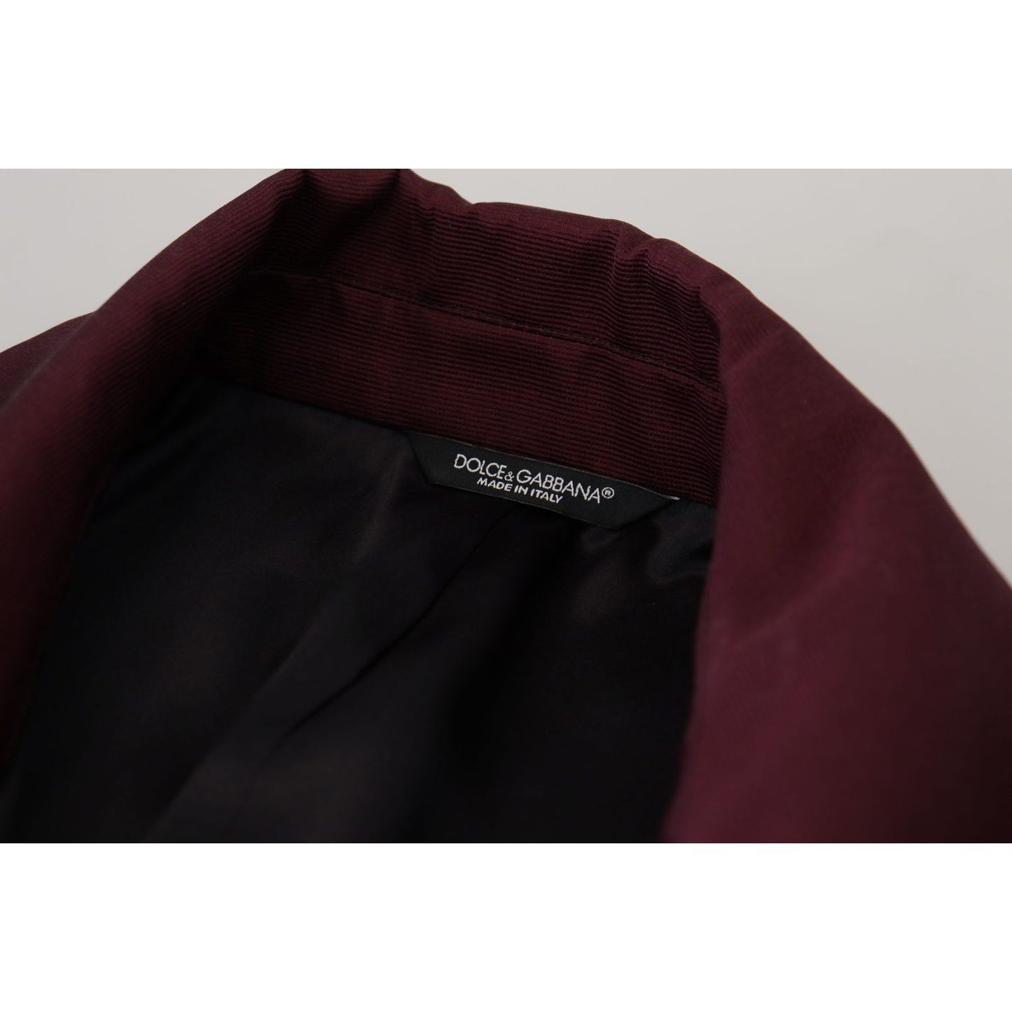 Dolce & Gabbana Bordeaux Polyester Double Breasted Jacket