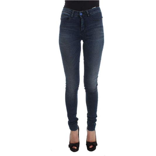 Costume National Sleek Slim Fit Italian Designer Jeans Jeans & Pants Costume National Dark Slate Gray