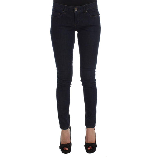 Costume National Sleek Slim Fit Designer Denim Jeans & Pants Costume National Black