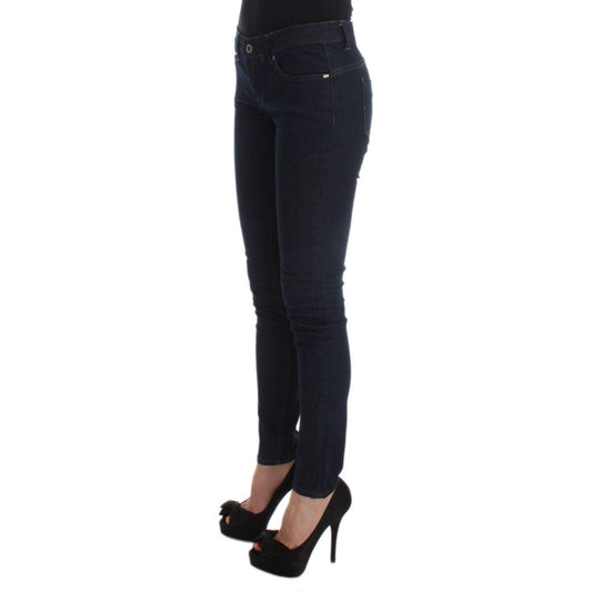 Costume National Sleek Slim Fit Designer Denim Jeans & Pants Costume National Black