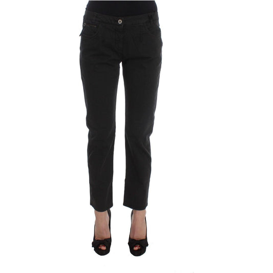 Costume National Chic Black Regular Fit Denim Jeans Jeans & Pants Costume National Black