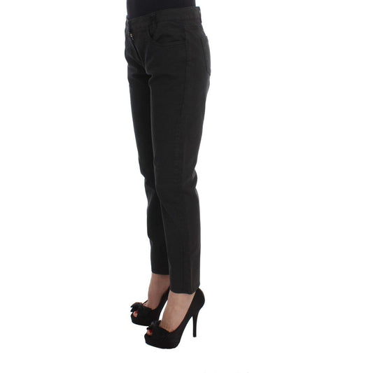 Costume National Chic Black Regular Fit Denim Jeans Jeans & Pants Costume National Black