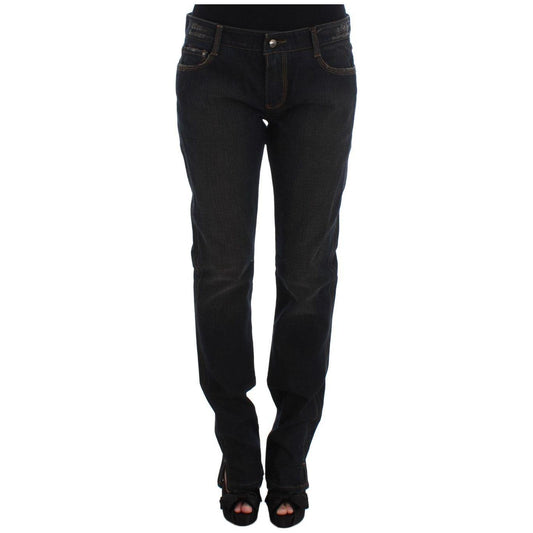 Ermanno Scervino Chic Boyfriend Cotton Jeans - Blue Ermanno Scervino Black