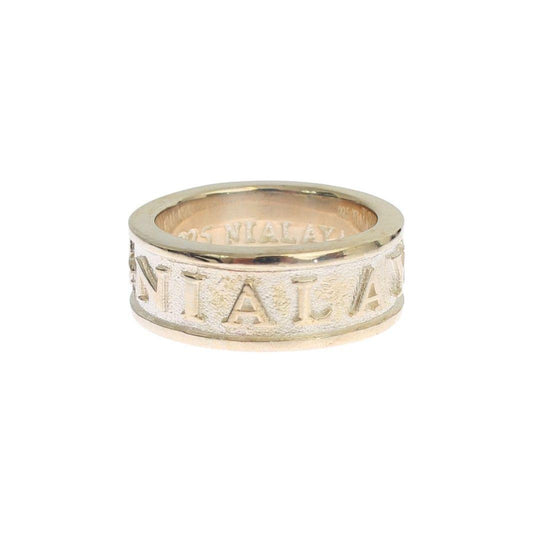 Nialaya Silver Splendor Sterling Ring for Men Ring Nialaya Light Gray