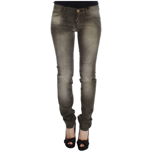 Ermanno Scervino Chic Gray Slim Fit Italian Denim Ermanno Scervino Dark Slate Gray