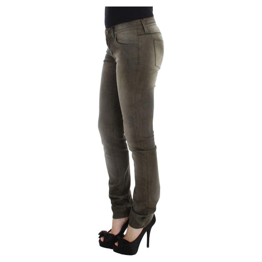Ermanno Scervino Chic Gray Slim Fit Italian Denim Ermanno Scervino Dark Slate Gray