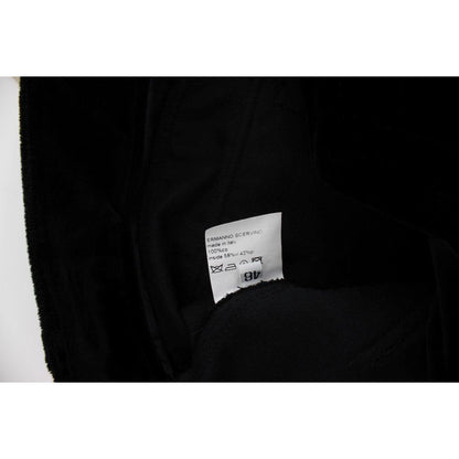 Ermanno Scervino Black Velvet Cotton Straight Legs Pants Jeans & Pants