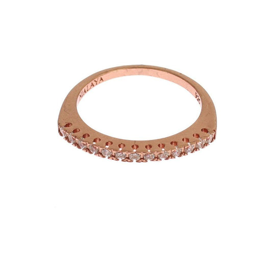 Nialaya Exquisite Gold-Plated Sterling Silver Ring Ring Nialaya Rosy Brown