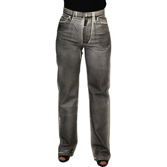 Dolce & Gabbana High Waist Grey Denim Elegance Dolce & Gabbana Dark Slate Gray