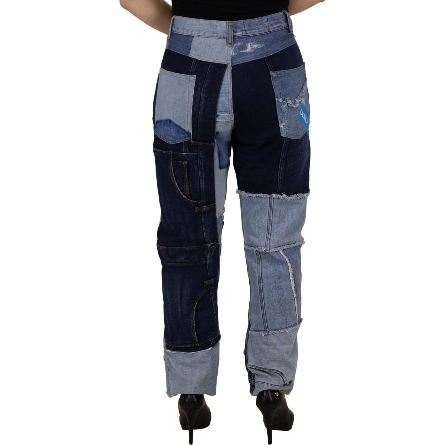 Dolce & Gabbana High Waist Skinny Couture Jeans Dolce & Gabbana Dark Slate Gray