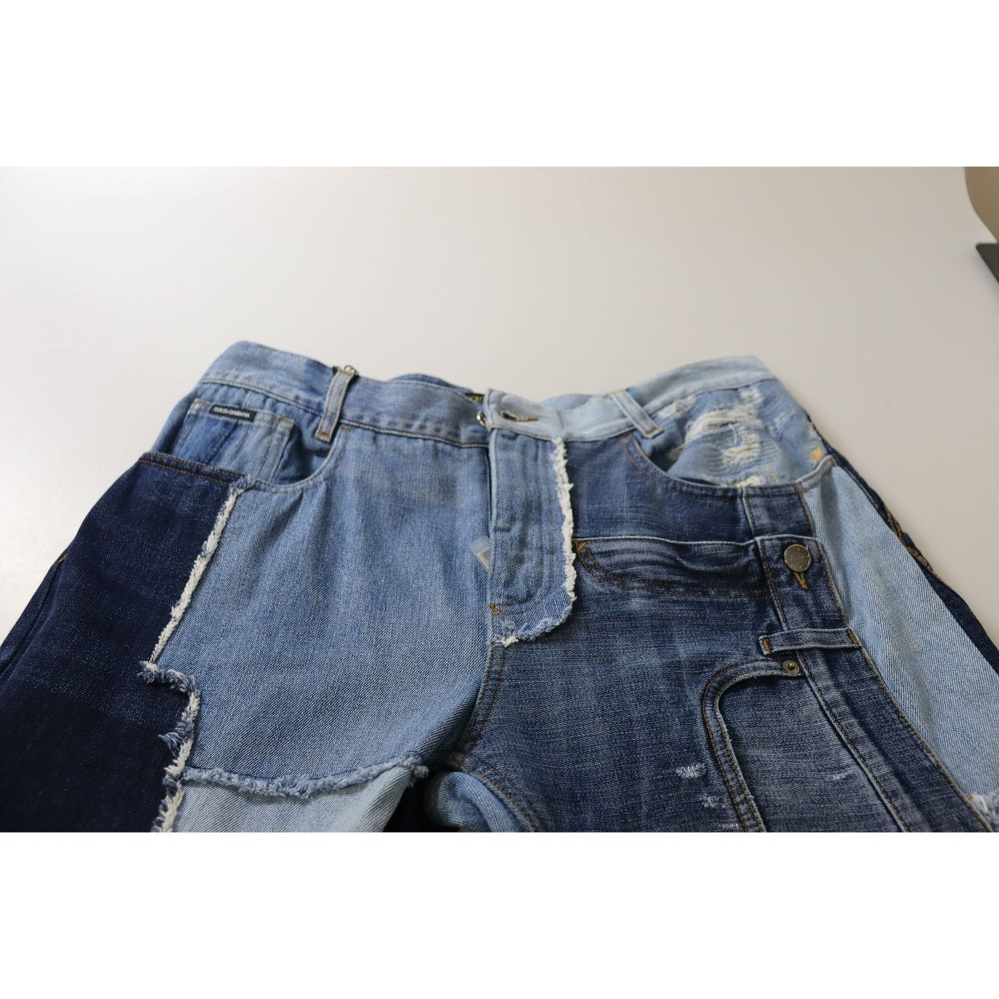 Dolce & Gabbana High Waist Skinny Couture Jeans Dolce & Gabbana Dark Slate Gray
