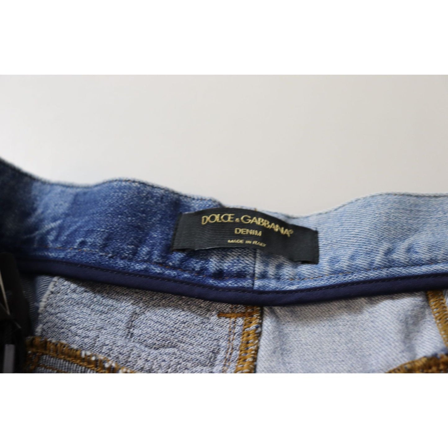 Dolce & Gabbana High Waist Skinny Couture Jeans Dolce & Gabbana Light Gray