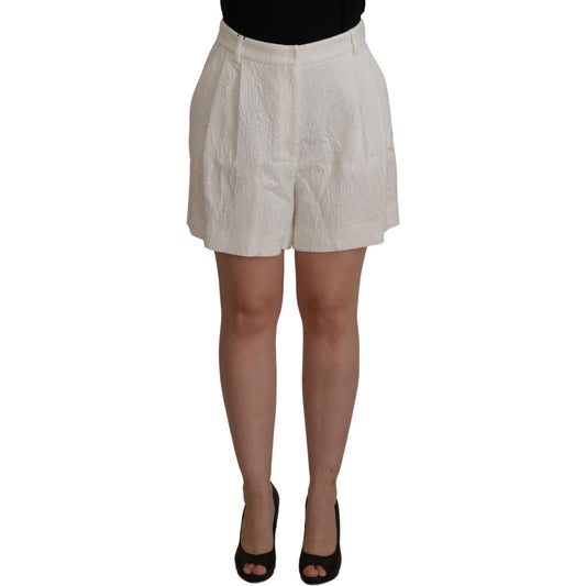 Dolce & Gabbana Elegant High Waist White Culotte Shorts Dolce & Gabbana Rosy Brown