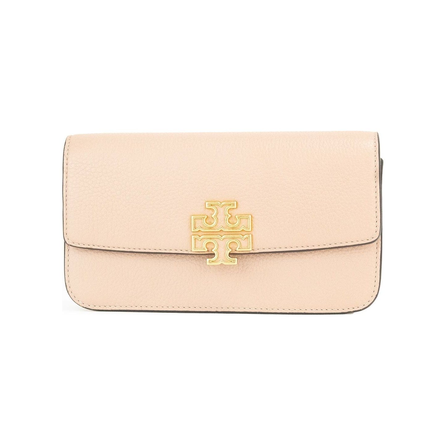 Tory Burch Britten Small Meadowsweet Leather Chain Wallet Crossbody Bag