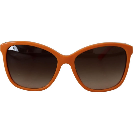 Dolce & Gabbana Chic Orange Round Sunglasses for Women Dolce & Gabbana Dark Slate Gray