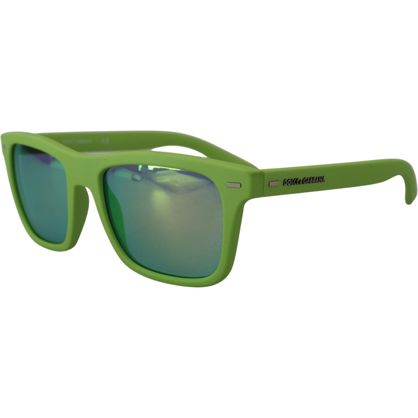 Dolce & Gabbana Green Rubber Full Rim Frame Shades DG6095 Acid Sunglasses