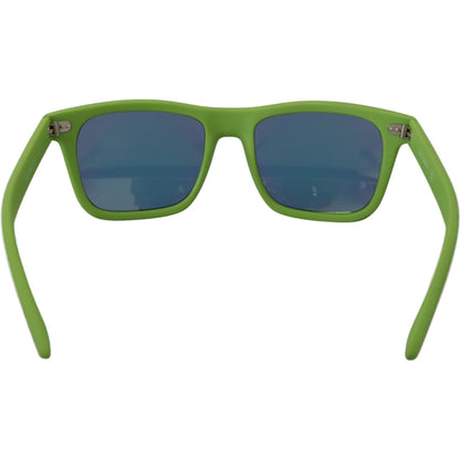 Dolce & Gabbana Green Rubber Full Rim Frame Shades DG6095 Acid Sunglasses
