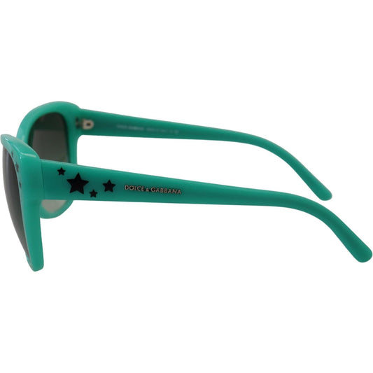 Dolce & Gabbana Enigmatic Star-Patterned Square Sunglasses Dolce & Gabbana Sea Green
