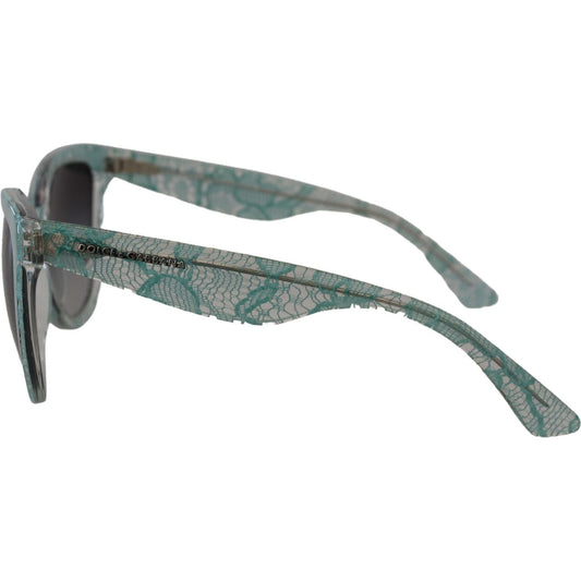 Dolce & Gabbana Elegant Sicilian Lace Designer Sunglasses Dolce & Gabbana Dim Gray