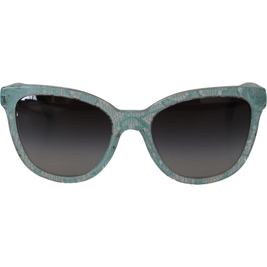 Dolce & Gabbana Elegant Sicilian Lace Designer Sunglasses Dolce & Gabbana Dark Slate Gray
