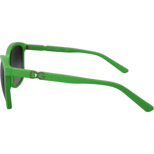 Dolce & Gabbana Chic Green Acetate Round Sunglasses Dolce & Gabbana Sea Green