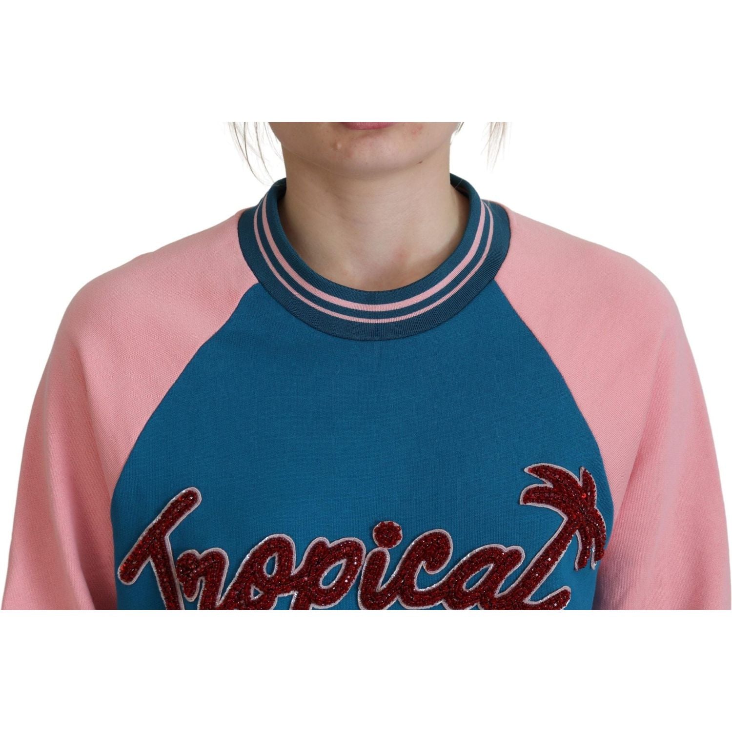 亮片热带女王棉质毛衣