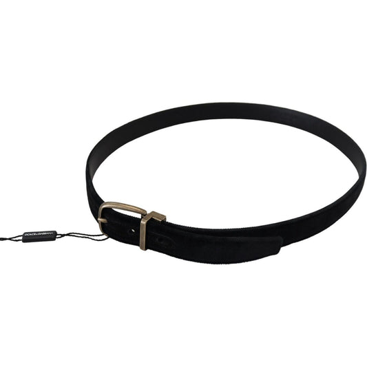 Dolce & Gabbana Elegant Black Leather Belt Dolce & Gabbana Black