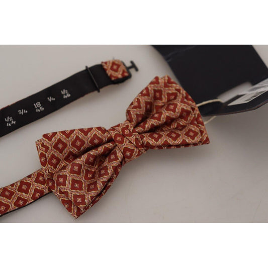 Scotch & Soda Silk Patterned Exclusive Bow Tie Scotch & Soda Rosy Brown