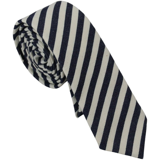Denny Rose Elegant Italian Striped Bow Tie Denny Rose Gray