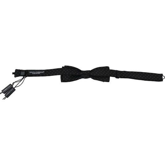 Dolce & Gabbana Elegant Silk Black Bow Tie for Men Dolce & Gabbana Black
