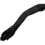Dolce & Gabbana Elegant Elbow Length Black Gloves Dolce & Gabbana Black