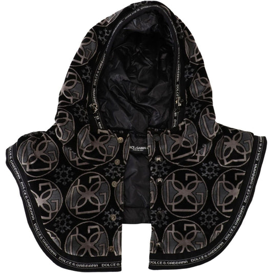 Dolce & Gabbana Elegant Black Cotton Blend Head Wrap Hat Dolce & Gabbana Black