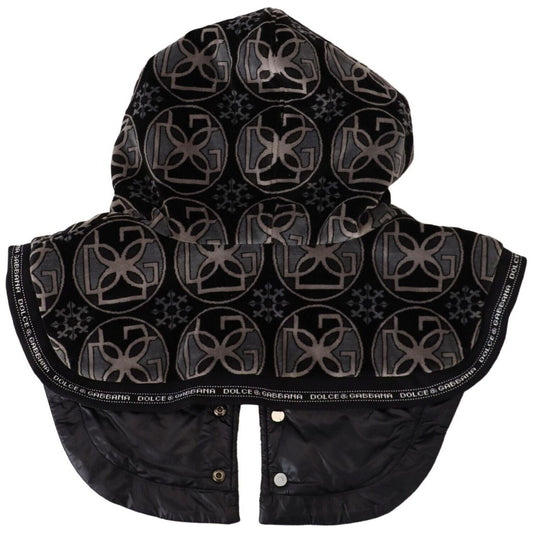 Dolce & Gabbana Elegant Black Cotton Blend Head Wrap Hat Dolce & Gabbana Black