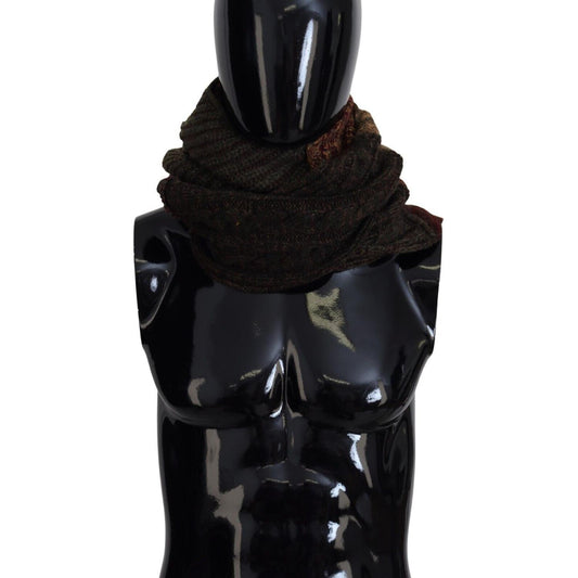 Dolce & Gabbana Elegant Cashmere-Wool Blend Men's Scarf Dolce & Gabbana Black
