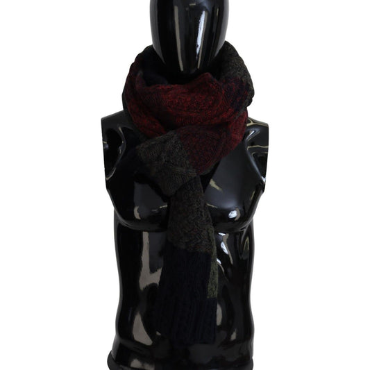 Dolce & Gabbana Elegant Wool-Cashmere Men's Scarf Dolce & Gabbana Black