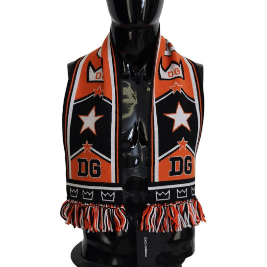 Dolce & Gabbana Elegant Multicolor Wool-Cashmere Men's Scarf Dolce & Gabbana Rosy Brown