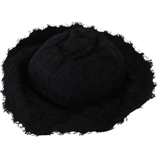 Dolce & Gabbana Elegant Sun-Ready Black Designer Hat Dolce & Gabbana Black
