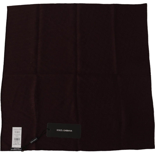 Dolce & Gabbana Elegant Silk Square Men's Scarf Dolce & Gabbana Black