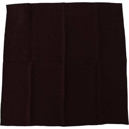 Dolce & Gabbana Elegant Silk Square Men's Scarf Dolce & Gabbana Black