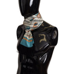 Dolce & Gabbana Multicolor Silk Seashell Printed Scarf Dolce & Gabbana Black