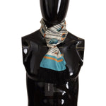 Dolce & Gabbana Multicolor Silk Seashell Printed Scarf Dolce & Gabbana Black